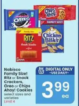 Albertsons Nabisco Family Size offer