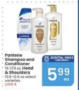 Albertsons Pantene Shampoo and Conditioner offer