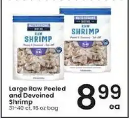Albertsons Large Raw Peeled and Deveined Shrimp offer