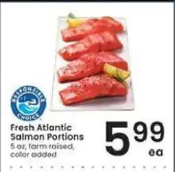 Albertsons Fresh Atlantic Salmon Portions offer