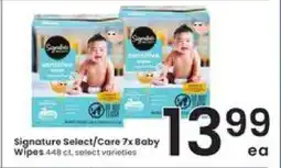 Albertsons Signature Select/Care 7x Baby Wipes offer