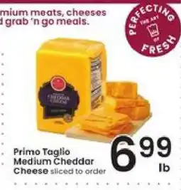 Albertsons Primo Taglio Medium Cheddar Cheese offer