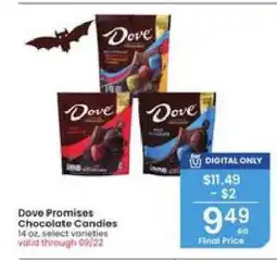 Albertsons Dove Promises Chocolate Candies offer