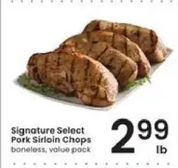 Albertsons Signature Select Pork Sirloin Chops offer
