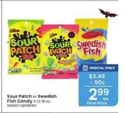 Albertsons Sour Patch or Swedish Fish Candy offer
