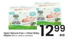 Albertsons Open Nature Free or Clear Baby Wipes offer