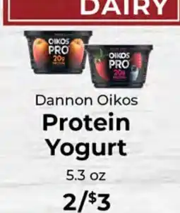 Sunset Foods Dannon Oikos Protein Yogurt offer