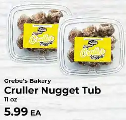 Sunset Foods Grebe's Bakery Cruller Nugget Tub offer