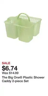 Kohl's The Big One Plastic Shower Caddy 2-piece Set offer