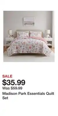 Kohl's Madison Park Essentials Quilt Set offer