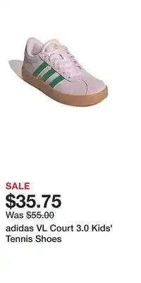 Kohl's adidas VL Court 3.0 Kids' Tennis Shoes offer