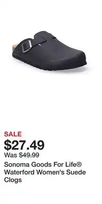Kohl's Sonoma Goods For Life Waterford Women's Suede Clogs offer
