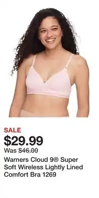 Kohl's Warners Cloud 9 Super Soft Wireless Lightly Lined Comfort Bra 1269 offer