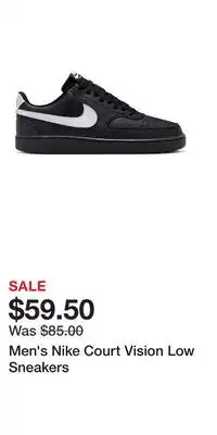 Kohl's Men's Nike Court Vision Low Sneakers offer