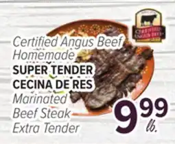 Cermak Fresh Market Certified Angus Beef Homemade Marinated Beef Steak offer
