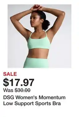 Dick's Sporting Goods DSG Women's Momentum Low Support Sports Bra offer