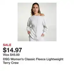 Dick's Sporting Goods DSG Women's Classic Fleece Lightweight Terry Crew offer