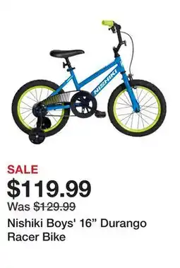 Dick's Sporting Goods Nishiki Boys' 16 Durango Racer Bike offer