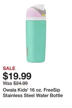 Dick's Sporting Goods Owala Kids' 16 oz. FreeSip Stainless Steel Water Bottle offer