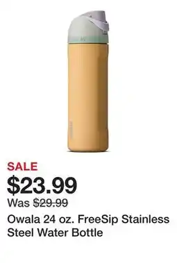 Dick's Sporting Goods Owala 24 oz. FreeSip Stainless Steel Water Bottle offer
