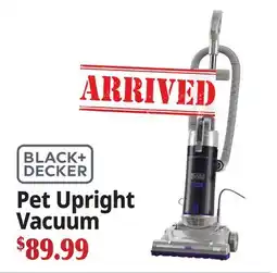 Ocean State Job Lot BLACK+DECKER Pet Upright Vacuum offer