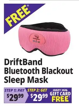 Ocean State Job Lot DriftBand Bluetooth Blackout Sleep Mask offer
