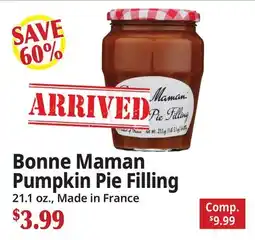 Ocean State Job Lot Bonne Maman Pumpkin Pie Filling offer