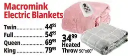 Ocean State Job Lot Electric Blankets offer