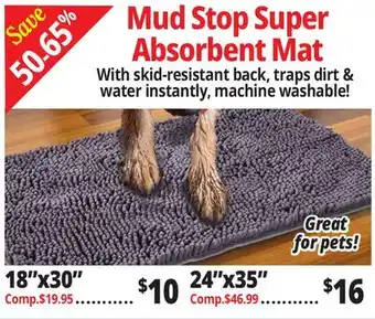 Ocean State Job Lot Mud Stop Super Absorbent Mat offer