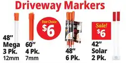 Ocean State Job Lot 48 Fiberglass Driveway Stakes 6 Count offer