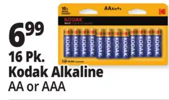Ocean State Job Lot 16 Pk. Kodak Alkaline AA or AAA offer