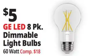 Ocean State Job Lot GE LED 8 Pk. Dimmable Light Bulbs offer