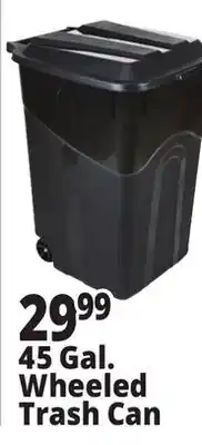 Ocean State Job Lot 45 Gallon Wheeled Trash Can offer