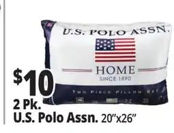 Ocean State Job Lot U.S. Polo Standard Pillows 2 Count offer