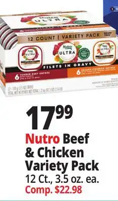 Ocean State Job Lot Nutro Beef & Chicken Variety Pack offer