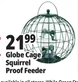 Ocean State Job Lot Yankee Trader Globe Cage Bird Feeder offer