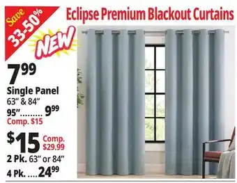 Ocean State Job Lot Eclipse Premium Blackout Curtains offer