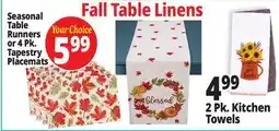 Ocean State Job Lot Fall Table Linens offer