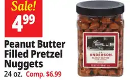 Ocean State Job Lot H.K. Anderson Peanut Butter Filled Pretzel Nuggets 24 oz offer
