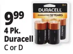 Ocean State Job Lot Duracell C Batteries 4pk offer