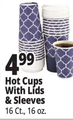 Ocean State Job Lot Smith & Callahan Hot Cups With Lids & Sleeves 16 ct 16 oz offer