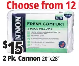 Ocean State Job Lot Cannon Fresh Comfort Bed Pillows offer