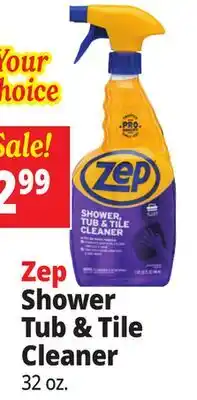 Ocean State Job Lot ZEP Shower Tub & Tile Cleaner 32 oz offer