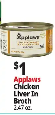 Ocean State Job Lot Applaws Chicken Liver In Broth offer