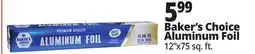 Ocean State Job Lot Baker's Choice Premium Quality Aluminum Foil 75 sq ft offer