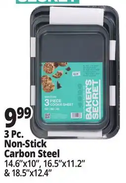 Ocean State Job Lot 3 Pc. Non-Stick Carbon Steel offer