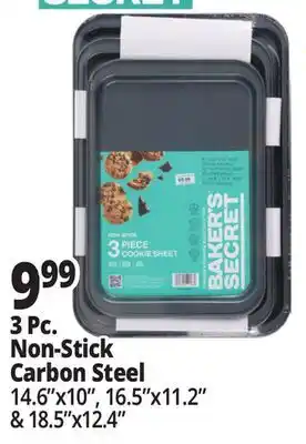Ocean State Job Lot 3 Pc. Non-Stick Carbon Steel offer