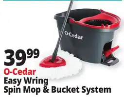 Ocean State Job Lot O-Cedar Microfiber Easywring Spin Mop & Bucket offer