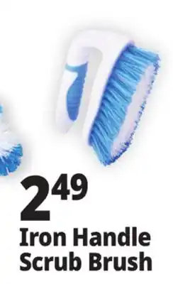 Ocean State Job Lot Iron Handle Scrub Brush offer