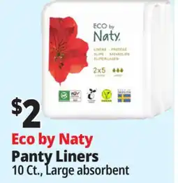 Ocean State Job Lot Eco by Naty Panty Liners offer